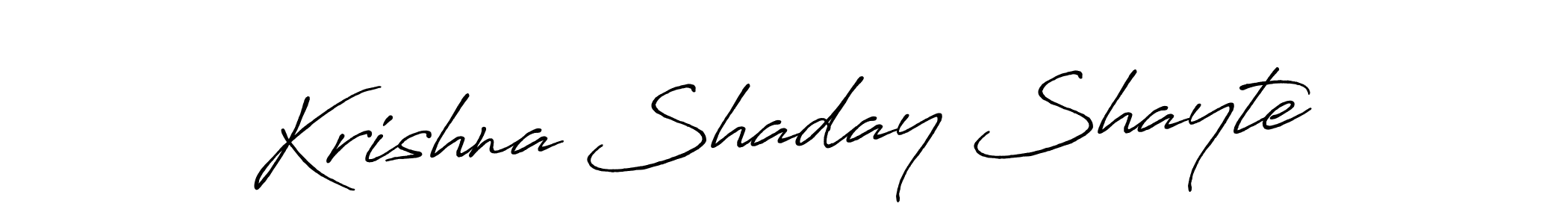 It looks lik you need a new signature style for name Krishna Shaday Shayte. Design unique handwritten (Antro_Vectra_Bolder) signature with our free signature maker in just a few clicks. Krishna Shaday Shayte signature style 7 images and pictures png