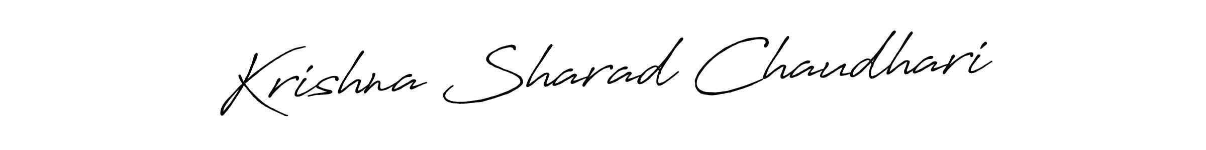 How to make Krishna Sharad Chaudhari signature? Antro_Vectra_Bolder is a professional autograph style. Create handwritten signature for Krishna Sharad Chaudhari name. Krishna Sharad Chaudhari signature style 7 images and pictures png
