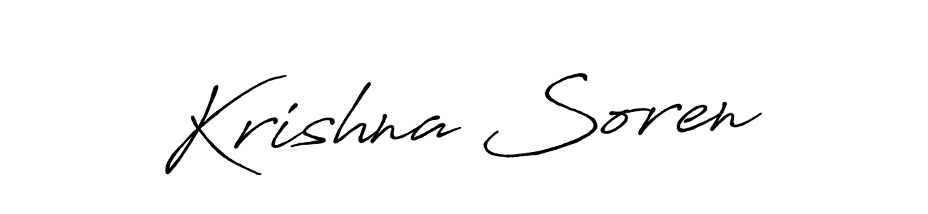 You should practise on your own different ways (Antro_Vectra_Bolder) to write your name (Krishna Soren) in signature. don't let someone else do it for you. Krishna Soren signature style 7 images and pictures png