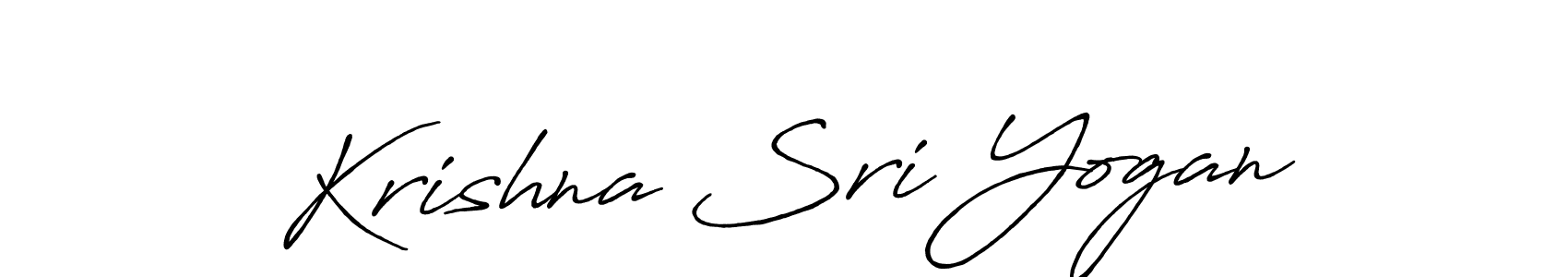 Use a signature maker to create a handwritten signature online. With this signature software, you can design (Antro_Vectra_Bolder) your own signature for name Krishna Sri Yogan. Krishna Sri Yogan signature style 7 images and pictures png