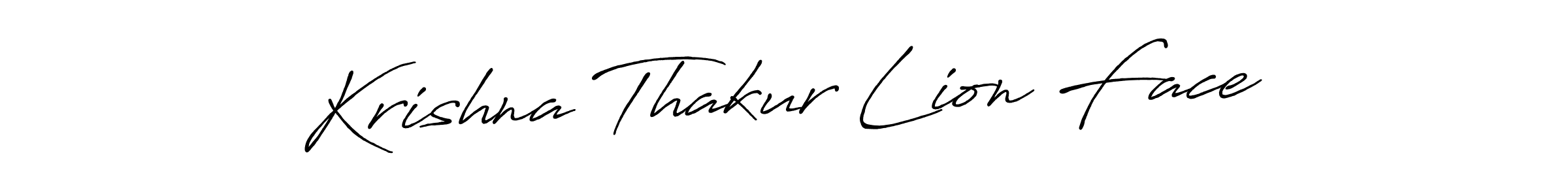 Similarly Antro_Vectra_Bolder is the best handwritten signature design. Signature creator online .You can use it as an online autograph creator for name Krishna Thakur Lion Face. Krishna Thakur Lion Face signature style 7 images and pictures png