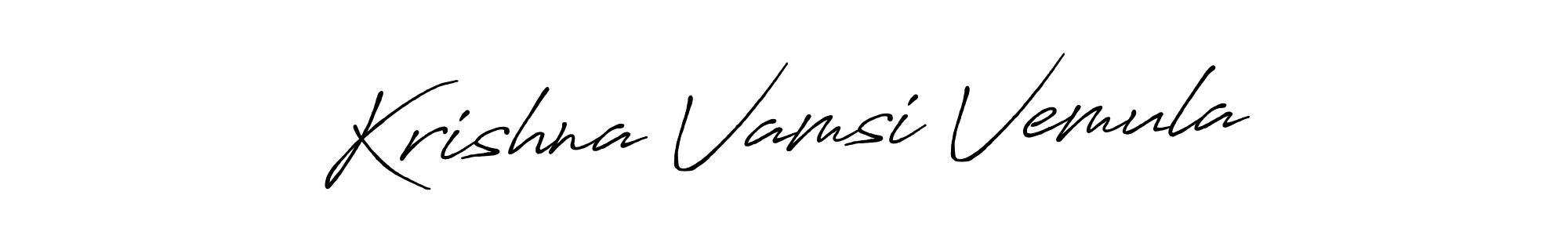 You can use this online signature creator to create a handwritten signature for the name Krishna Vamsi Vemula. This is the best online autograph maker. Krishna Vamsi Vemula signature style 7 images and pictures png