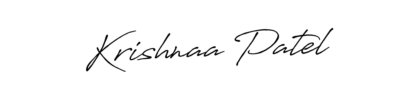 Similarly Antro_Vectra_Bolder is the best handwritten signature design. Signature creator online .You can use it as an online autograph creator for name Krishnaa Patel. Krishnaa Patel signature style 7 images and pictures png