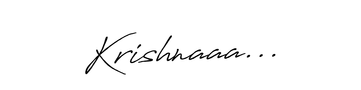 Also we have Krishnaaa... name is the best signature style. Create professional handwritten signature collection using Antro_Vectra_Bolder autograph style. Krishnaaa... signature style 7 images and pictures png