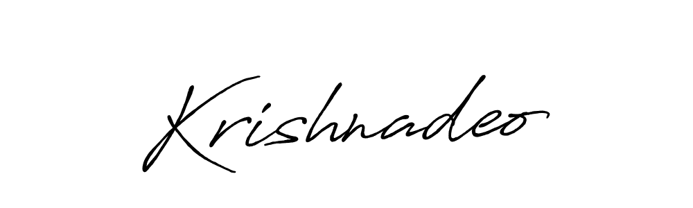 How to make Krishnadeo signature? Antro_Vectra_Bolder is a professional autograph style. Create handwritten signature for Krishnadeo name. Krishnadeo signature style 7 images and pictures png