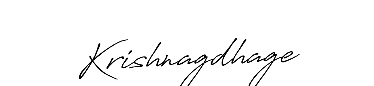 Make a beautiful signature design for name Krishnagdhage. With this signature (Antro_Vectra_Bolder) style, you can create a handwritten signature for free. Krishnagdhage signature style 7 images and pictures png