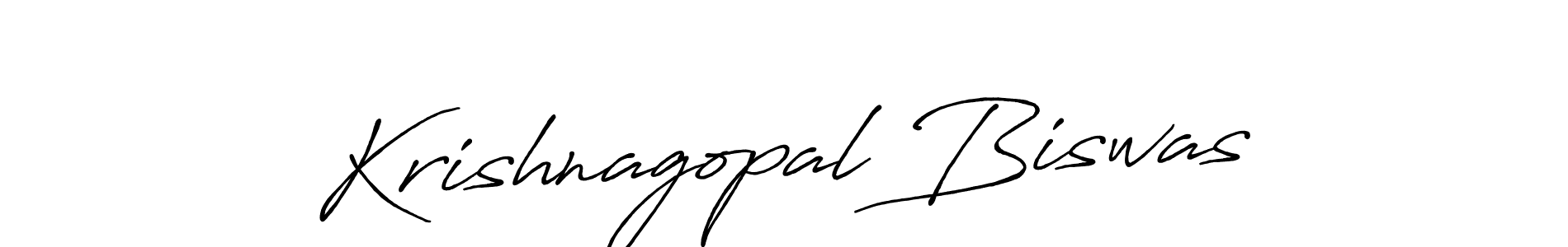 Also we have Krishnagopal Biswas name is the best signature style. Create professional handwritten signature collection using Antro_Vectra_Bolder autograph style. Krishnagopal Biswas signature style 7 images and pictures png