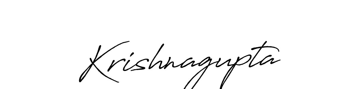 Use a signature maker to create a handwritten signature online. With this signature software, you can design (Antro_Vectra_Bolder) your own signature for name Krishnagupta. Krishnagupta signature style 7 images and pictures png