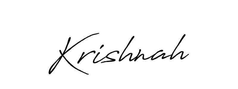 Krishnah stylish signature style. Best Handwritten Sign (Antro_Vectra_Bolder) for my name. Handwritten Signature Collection Ideas for my name Krishnah. Krishnah signature style 7 images and pictures png