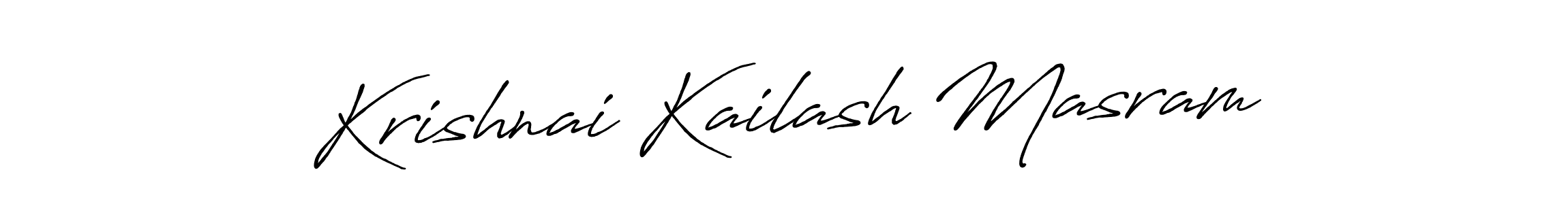 See photos of Krishnai Kailash Masram official signature by Spectra . Check more albums & portfolios. Read reviews & check more about Antro_Vectra_Bolder font. Krishnai Kailash Masram signature style 7 images and pictures png