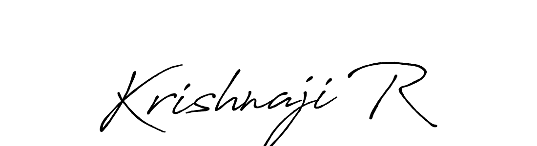 Similarly Antro_Vectra_Bolder is the best handwritten signature design. Signature creator online .You can use it as an online autograph creator for name Krishnaji R. Krishnaji R signature style 7 images and pictures png