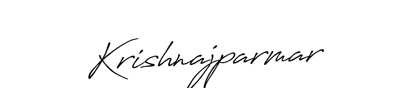 Krishnajparmar stylish signature style. Best Handwritten Sign (Antro_Vectra_Bolder) for my name. Handwritten Signature Collection Ideas for my name Krishnajparmar. Krishnajparmar signature style 7 images and pictures png