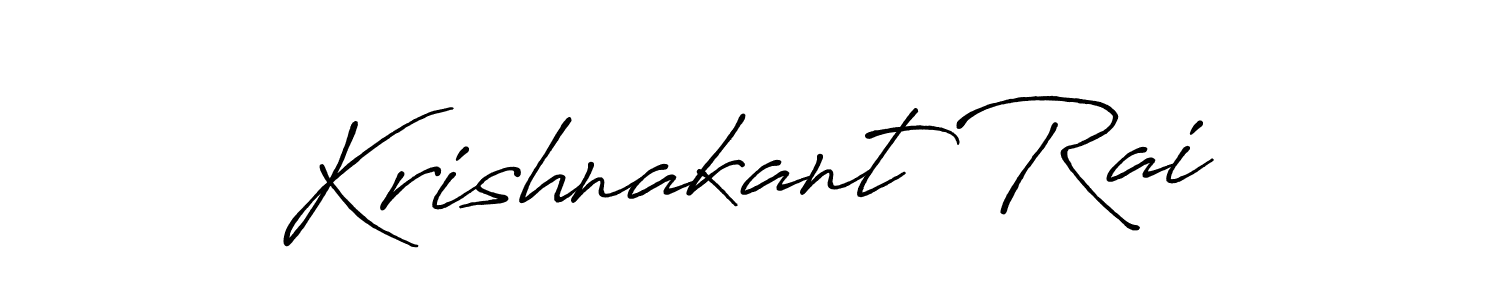 Use a signature maker to create a handwritten signature online. With this signature software, you can design (Antro_Vectra_Bolder) your own signature for name Krishnakant Rai. Krishnakant Rai signature style 7 images and pictures png