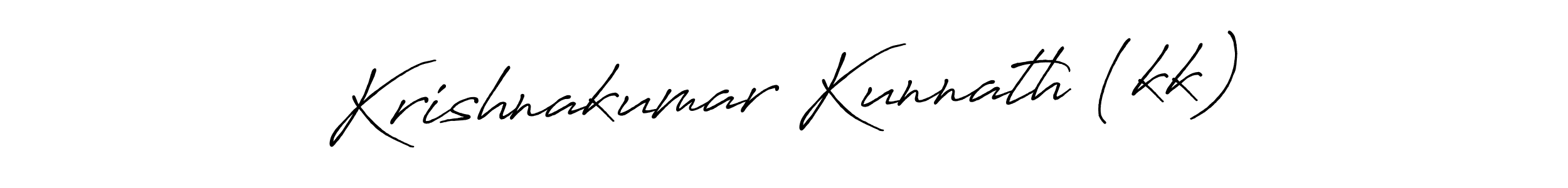 Design your own signature with our free online signature maker. With this signature software, you can create a handwritten (Antro_Vectra_Bolder) signature for name Krishnakumar Kunnath (kk). Krishnakumar Kunnath (kk) signature style 7 images and pictures png