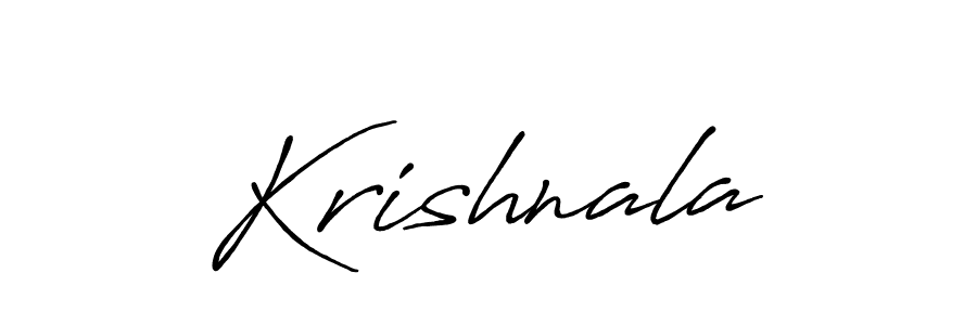 Design your own signature with our free online signature maker. With this signature software, you can create a handwritten (Antro_Vectra_Bolder) signature for name Krishnala. Krishnala signature style 7 images and pictures png