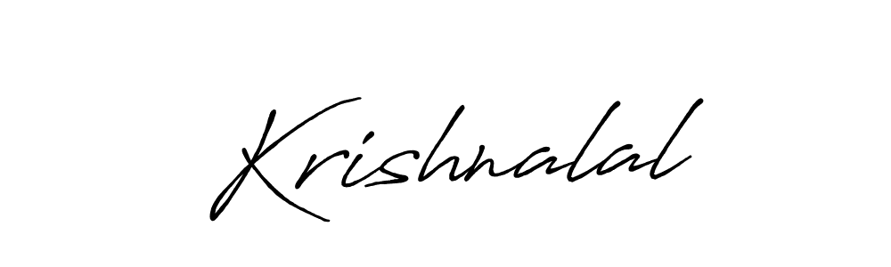 How to make Krishnalal signature? Antro_Vectra_Bolder is a professional autograph style. Create handwritten signature for Krishnalal name. Krishnalal signature style 7 images and pictures png