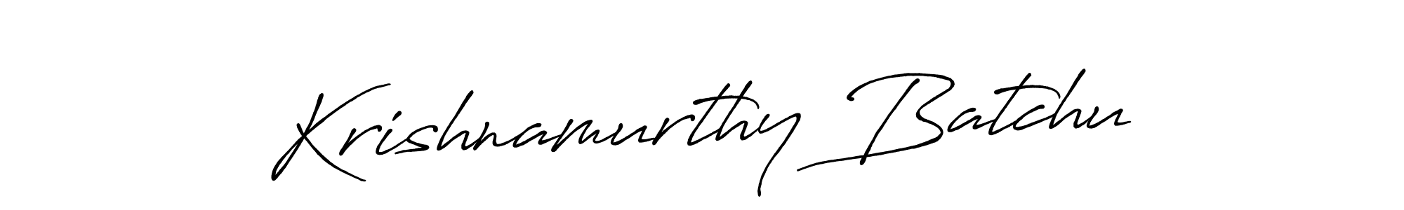 You should practise on your own different ways (Antro_Vectra_Bolder) to write your name (Krishnamurthy Batchu) in signature. don't let someone else do it for you. Krishnamurthy Batchu signature style 7 images and pictures png