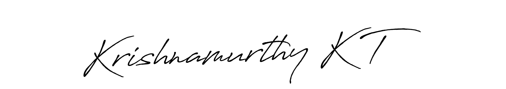 Krishnamurthy K T stylish signature style. Best Handwritten Sign (Antro_Vectra_Bolder) for my name. Handwritten Signature Collection Ideas for my name Krishnamurthy K T. Krishnamurthy K T signature style 7 images and pictures png