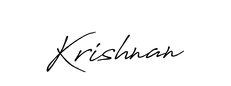 Krishnan stylish signature style. Best Handwritten Sign (Antro_Vectra_Bolder) for my name. Handwritten Signature Collection Ideas for my name Krishnan. Krishnan signature style 7 images and pictures png