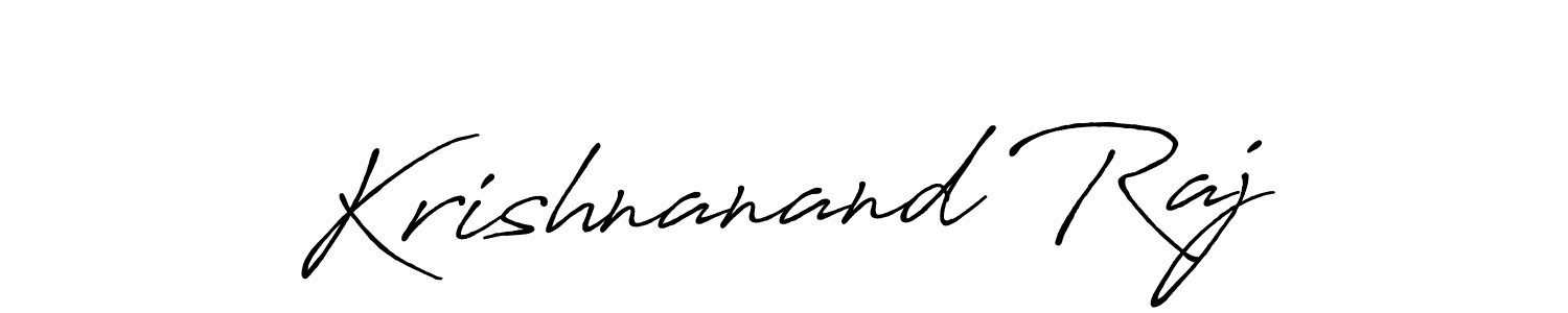 The best way (Antro_Vectra_Bolder) to make a short signature is to pick only two or three words in your name. The name Krishnanand Raj include a total of six letters. For converting this name. Krishnanand Raj signature style 7 images and pictures png