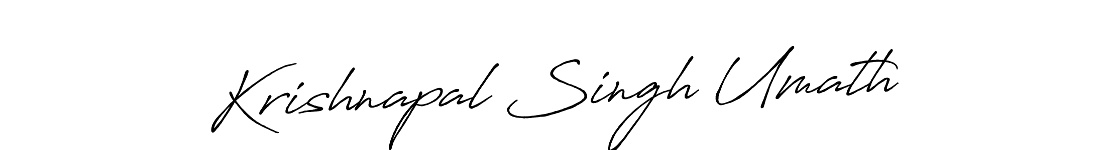 How to make Krishnapal Singh Umath signature? Antro_Vectra_Bolder is a professional autograph style. Create handwritten signature for Krishnapal Singh Umath name. Krishnapal Singh Umath signature style 7 images and pictures png