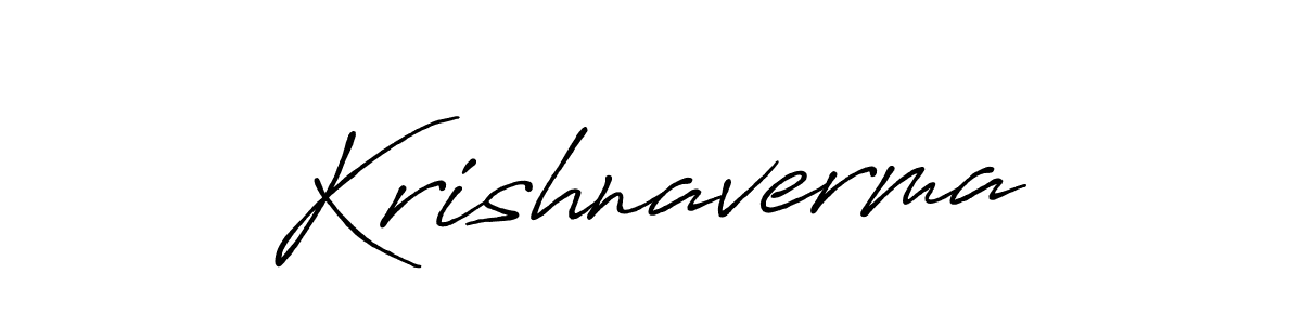 Design your own signature with our free online signature maker. With this signature software, you can create a handwritten (Antro_Vectra_Bolder) signature for name Krishnaverma. Krishnaverma signature style 7 images and pictures png