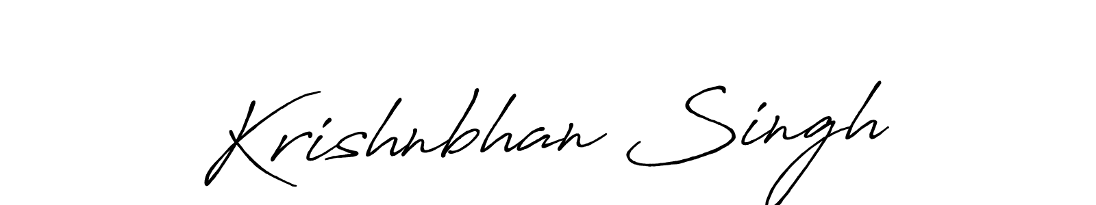 How to make Krishnbhan Singh signature? Antro_Vectra_Bolder is a professional autograph style. Create handwritten signature for Krishnbhan Singh name. Krishnbhan Singh signature style 7 images and pictures png