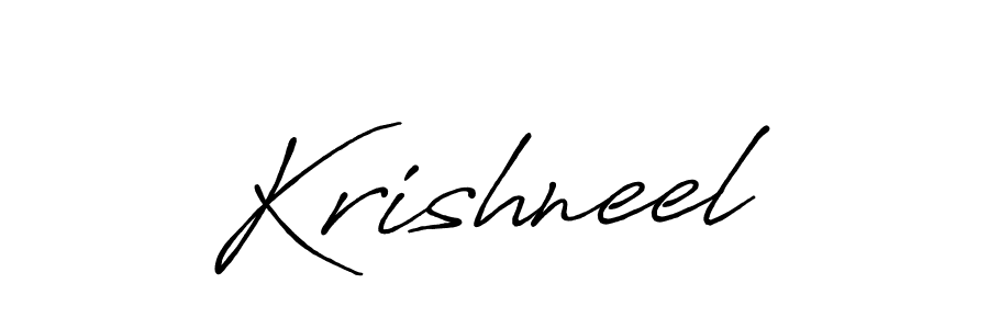 How to make Krishneel name signature. Use Antro_Vectra_Bolder style for creating short signs online. This is the latest handwritten sign. Krishneel signature style 7 images and pictures png