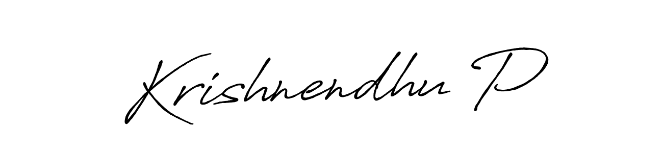 Also we have Krishnendhu P name is the best signature style. Create professional handwritten signature collection using Antro_Vectra_Bolder autograph style. Krishnendhu P signature style 7 images and pictures png