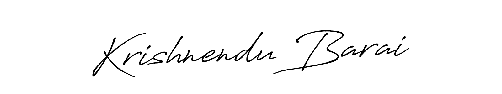 Design your own signature with our free online signature maker. With this signature software, you can create a handwritten (Antro_Vectra_Bolder) signature for name Krishnendu Barai. Krishnendu Barai signature style 7 images and pictures png