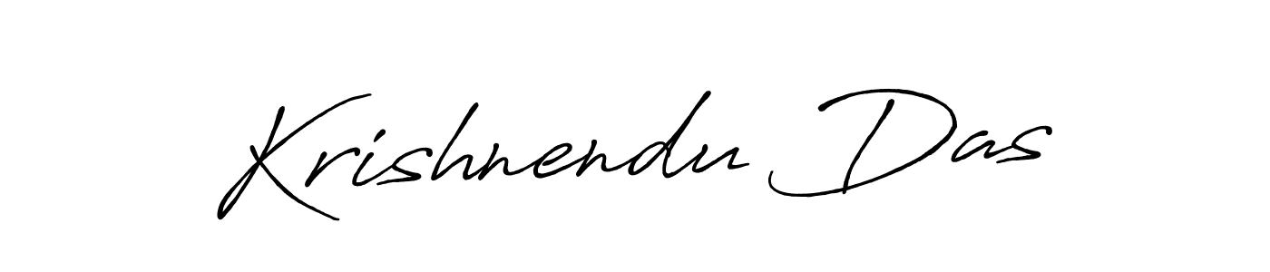 Make a beautiful signature design for name Krishnendu Das. With this signature (Antro_Vectra_Bolder) style, you can create a handwritten signature for free. Krishnendu Das signature style 7 images and pictures png