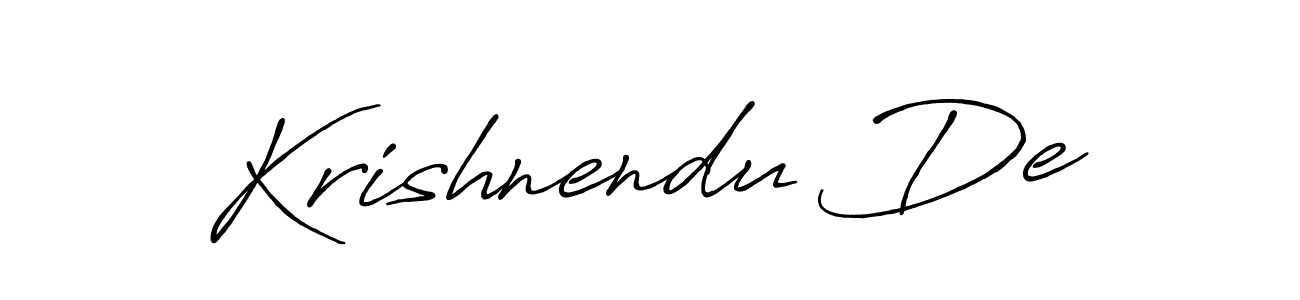 How to make Krishnendu De signature? Antro_Vectra_Bolder is a professional autograph style. Create handwritten signature for Krishnendu De name. Krishnendu De signature style 7 images and pictures png
