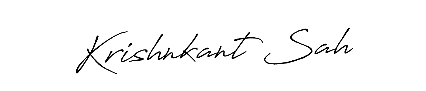 It looks lik you need a new signature style for name Krishnkant Sah. Design unique handwritten (Antro_Vectra_Bolder) signature with our free signature maker in just a few clicks. Krishnkant Sah signature style 7 images and pictures png