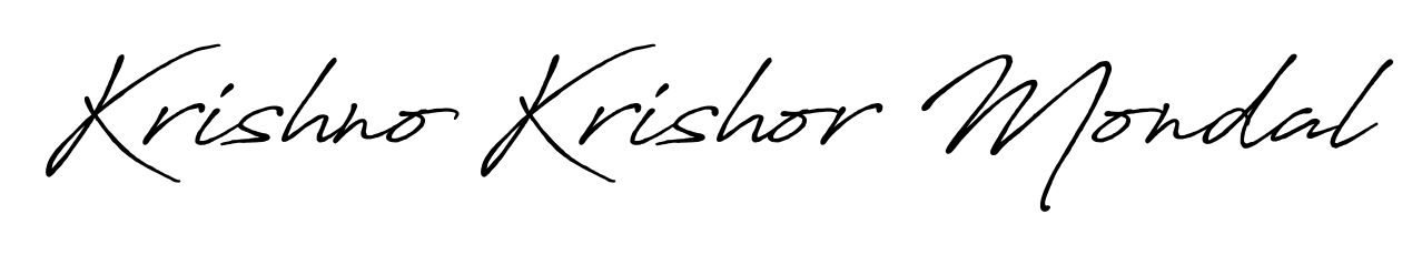 Turn your name Krishno Krishor Mondal into a signature brand with Antro_Vectra_Bolder styling. Download in standard PNG or transparent format anytime. Krishno Krishor Mondal signature style 7 images and pictures png