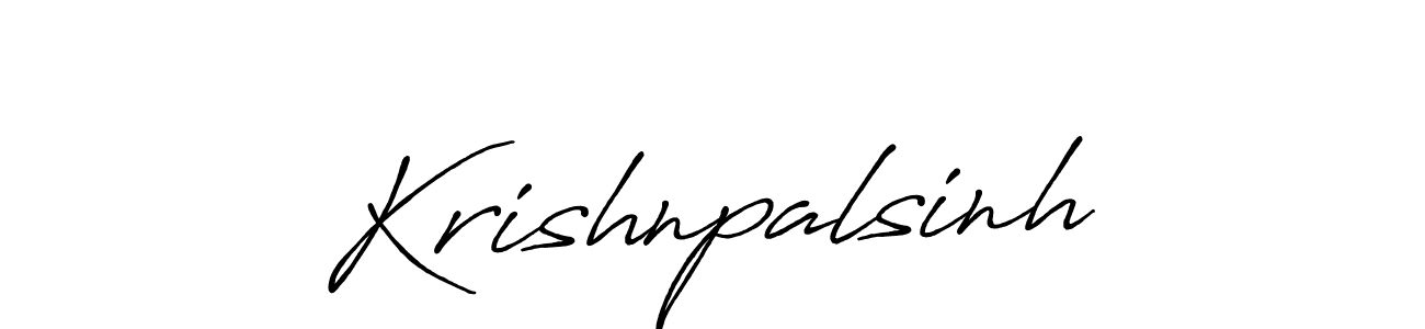 Also we have Krishnpalsinh name is the best signature style. Create professional handwritten signature collection using Antro_Vectra_Bolder autograph style. Krishnpalsinh signature style 7 images and pictures png