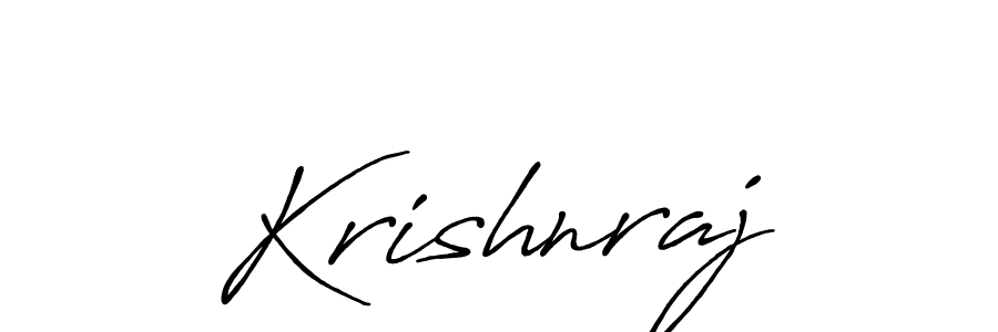 Make a beautiful signature design for name Krishnraj. With this signature (Antro_Vectra_Bolder) style, you can create a handwritten signature for free. Krishnraj signature style 7 images and pictures png