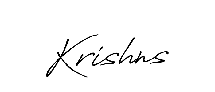 Krishns stylish signature style. Best Handwritten Sign (Antro_Vectra_Bolder) for my name. Handwritten Signature Collection Ideas for my name Krishns. Krishns signature style 7 images and pictures png
