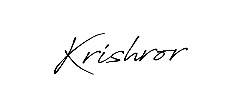 How to make Krishror signature? Antro_Vectra_Bolder is a professional autograph style. Create handwritten signature for Krishror name. Krishror signature style 7 images and pictures png