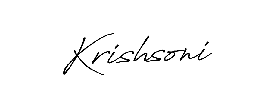 if you are searching for the best signature style for your name Krishsoni. so please give up your signature search. here we have designed multiple signature styles  using Antro_Vectra_Bolder. Krishsoni signature style 7 images and pictures png