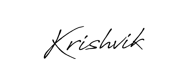 Best and Professional Signature Style for Krishvik. Antro_Vectra_Bolder Best Signature Style Collection. Krishvik signature style 7 images and pictures png