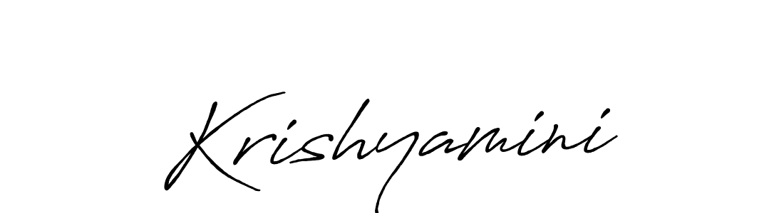 Once you've used our free online signature maker to create your best signature Antro_Vectra_Bolder style, it's time to enjoy all of the benefits that Krishyamini name signing documents. Krishyamini signature style 7 images and pictures png