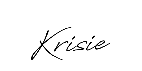 Also we have Krisie name is the best signature style. Create professional handwritten signature collection using Antro_Vectra_Bolder autograph style. Krisie signature style 7 images and pictures png