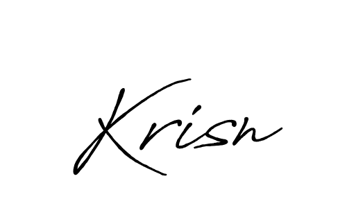 Design your own signature with our free online signature maker. With this signature software, you can create a handwritten (Antro_Vectra_Bolder) signature for name Krisn. Krisn signature style 7 images and pictures png