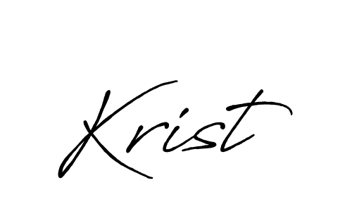 Make a beautiful signature design for name Krist. With this signature (Antro_Vectra_Bolder) style, you can create a handwritten signature for free. Krist signature style 7 images and pictures png