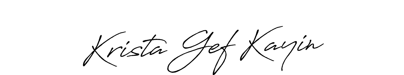 How to make Krista Gef Kayin signature? Antro_Vectra_Bolder is a professional autograph style. Create handwritten signature for Krista Gef Kayin name. Krista Gef Kayin signature style 7 images and pictures png