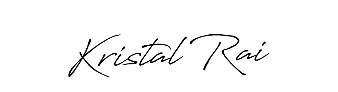 Design your own signature with our free online signature maker. With this signature software, you can create a handwritten (Antro_Vectra_Bolder) signature for name Kristal Rai. Kristal Rai signature style 7 images and pictures png