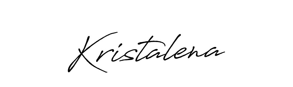 Create a beautiful signature design for name Kristalena. With this signature (Antro_Vectra_Bolder) fonts, you can make a handwritten signature for free. Kristalena signature style 7 images and pictures png