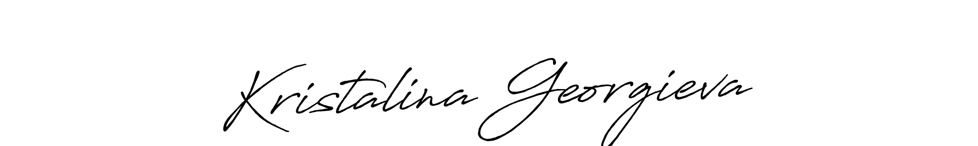 Make a short Kristalina Georgieva signature style. Manage your documents anywhere anytime using Antro_Vectra_Bolder. Create and add eSignatures, submit forms, share and send files easily. Kristalina Georgieva signature style 7 images and pictures png