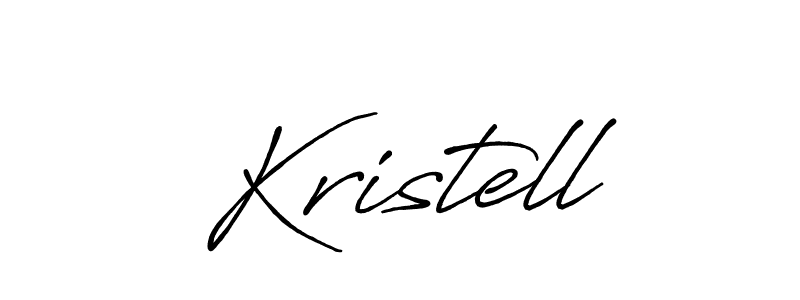 Kristell stylish signature style. Best Handwritten Sign (Antro_Vectra_Bolder) for my name. Handwritten Signature Collection Ideas for my name Kristell. Kristell signature style 7 images and pictures png