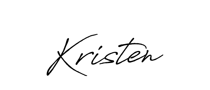 Design your own signature with our free online signature maker. With this signature software, you can create a handwritten (Antro_Vectra_Bolder) signature for name Kristen. Kristen signature style 7 images and pictures png